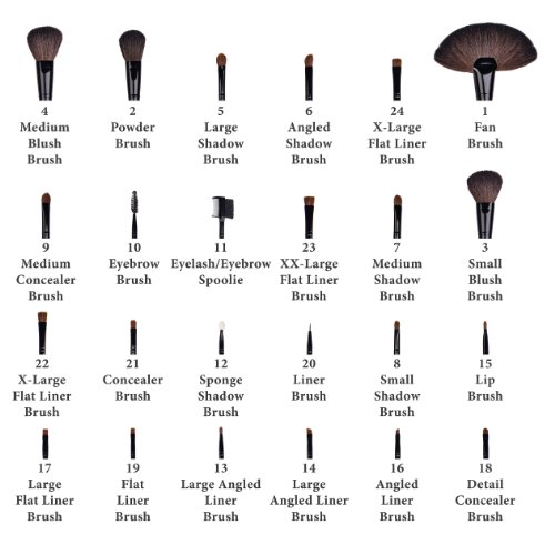 set  brush 51w3FsOgSAL.jpg hair 32 natural piece makeup