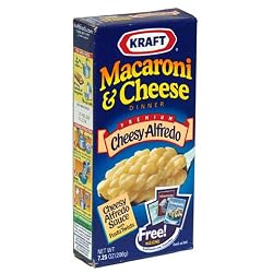 Kraft Mac & Cheese, Cheesy Alfredo, 7.25-Ounce Boxes (Pack of 24)