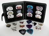 GUITAR PICK POUCH COMPLETE WITH 12 ASSORTED ROCK PLECTRUMS