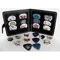 GUITAR PICK POUCH COMPLETE WITH 12 ASSORTED ROCK PLECTRUMS