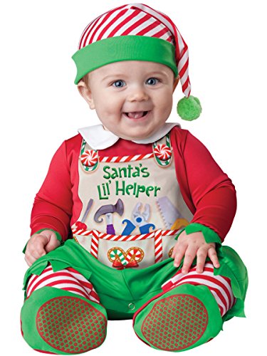 InCharacter Costumes Baby's Santa's Lil' Helper Costume, Red, Small