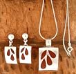 Jasper jewelry set, 'Autumn Leaves' 15.4" L