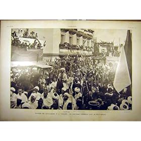 1905 GUILLAUME TANGER IMPERIAL PROCESSION FRENCH PRINT