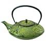 Old Dutch 38-Ounce Cast-Iron Nobility Teapot, Moss Green