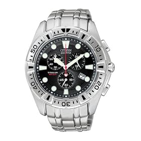 Citizen Eco-Drive Men's Titanium Chronograph Watch #AT0410-53E