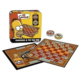 Simpsons Checkers Tic Tac Toe by USAopoly