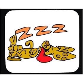 Mouse Pad with dreaming, animal, dog, sleeping