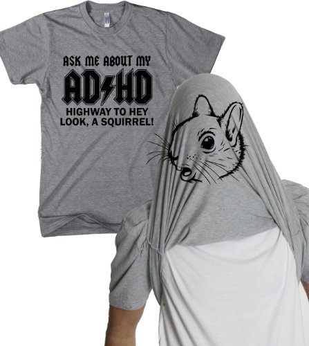 Ask Me About My Adhd T Shirt Funny Flip Shirts XL