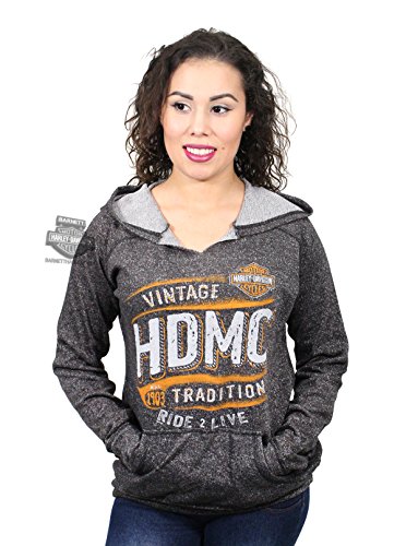 Harley-Davidson Womens Only a Biker Knows HDMC B&S Pullover Hoodie