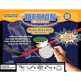 Design Your Own Real Hockey Puck Kit by Janlynn