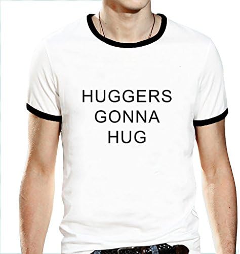 Refiring Men's Funny Tee Shirt Shift Hug Vintage Tee Shirt Large White