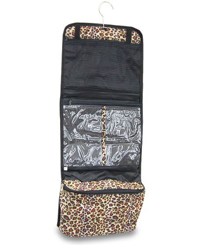 Best Price Women's Hanging Travel Cosmetic - Makeup Bag - Leopard Print