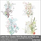 Photoshop Brushes - Letter Box Clusters No. 04 Brushes and Rub Ons