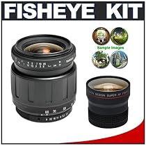 Tamron 28-80mm f/3.5-5.6 Lens with Precision Design 0.25x Fisheye Lens Kit for D300s, D300, D200, D100, D90, D80, D50 Nikon Digital SLR Cameras