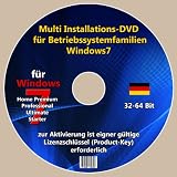 Multi Installations-DVD für Windows 7 Home Premium / Professional oder Ultimate (32 & 64 Bit) -Deutsch-