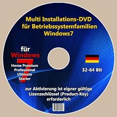 Multi Installations-DVD f�r Windows 7 Home Premium / Professional oder Ultimate (32 & 64 Bit) -Deutsch-