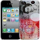 Super Slim £50 "Queens Heads" XYLO-Shell Hard Back Cover Case for the Apple iPhone 4 4G Mobile Phone. Electronics