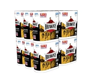 Brawny Giant Roll Paper Towel, Pick-A-Size, White, 24 Count