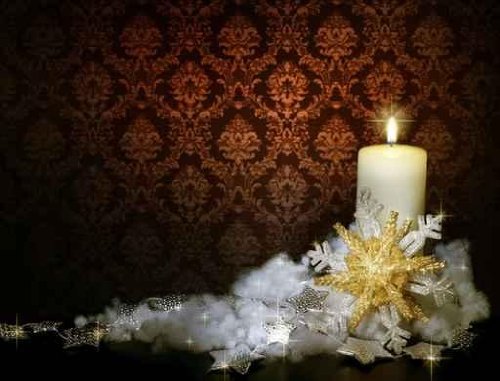 Vintage Christmas Decoration - 60"W x 46"H - Peel and Stick Wall Decal by Wallmonkeys