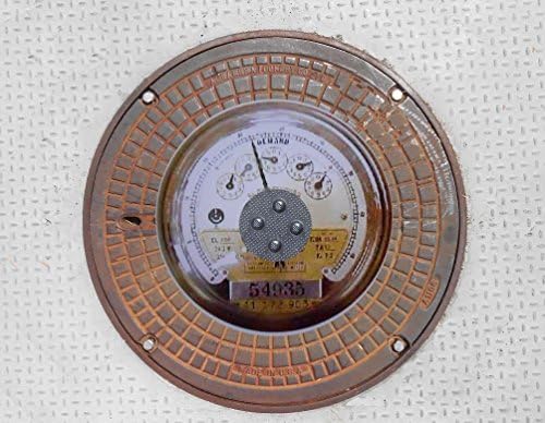 Rusty Street Cover Jewelry ( Meter ) - The Jewelry Infrastructure Collection - 14 x 14 a limited edition of 10 Giclee's per image.