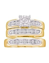 0.50CTW DIAMOND INVISIBLE TRIO SET