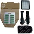 Mister vac A922 20 Staubsaugerbeutel geeignet Vorwerk Kobold VK 130 / 131/ Hepa Filter / Aktivkohle / Rundb�rsten / 20 Duftst�bchen, gr�n