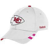 Reebok Kansas City Chiefs Breast Cancer Awareness Coaches Structured Adjustable Hat Adjustable