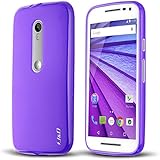 Moto G (3rd Gen) Case, J&D Ultra Slim [Drop Protection] Motorola Moto G (3rd Generation, 2015 Released) Case [Slim Cushion] Shock Protective Jelly Case Slim Case for Moto G (3rd Gen, 2015) (Purple)