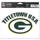 Green Bay Packers 5"x6" Ultra Decal Window Cling