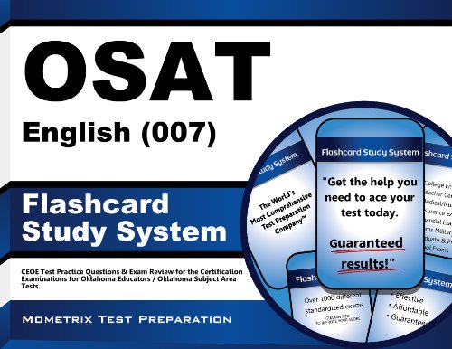 OSAT English (007) Flashcard Study System: CEOE Test Practice Questions & Exam Review for the Certification Examinations for Oklahoma Educators / Oklahoma Subject Area Tests (Cards)