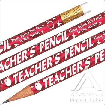 Foil Teacher's Pencils- 144 pencils per box