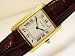 Antique/Vintage: Pre-owned Men's Cartier Watch Vermeil Tank WHITE Dial Swiss Quartz Movement 2000's