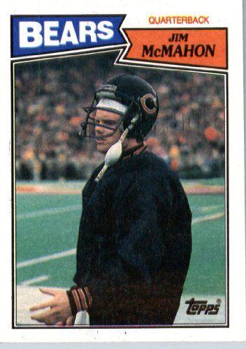 1987 Topps # 44 Jim McMahon Chicago Bears Football Card- Near Mint to Mint Condition - In Protective Screwdown Display Case!
