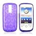 For Mytouch 3G Crystal Gel Silicone Case Leopard Purple