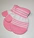 Kendall Drive Soft Knit Baby/Infant Winter Mittens - 9 Colors Available (Pink/White)
