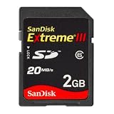 SanDisk Carte Secure Digital (SD) Extreme III 133x - Carte Mémoire Flash - 2 Go