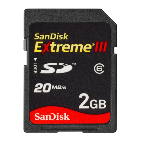 Cover image : SanDisk Extreme III - Flash memory card - 2 GB - SD