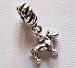 Pitbull, Teeny Tiny, Silver, Charm, Dangle Bead, European