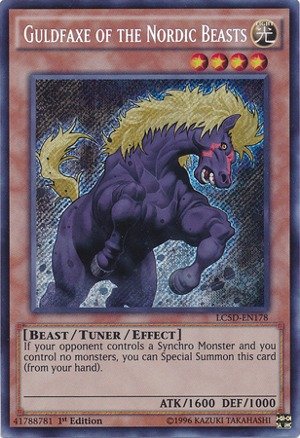 Yu-Gi-Oh! - Guldfaxe of the Nordic Beasts (LC5D-EN178) - Legendary Collection 5D's Mega Pack - 1st Edition - Secret Rare