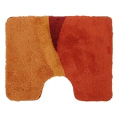 Liedeco Badezimmer-Garnitur 'Manuela' | Badematte terracotta WC-Vorlage 050 cm x 060 cm
