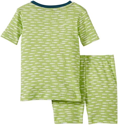 KATEBABY Little Boys' 2 Piece PJ Set (Toddler) - Tree Fish - 2T