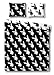 Playboy Bettw�sche Allover 135 x 200 cm Schwarz Weiss