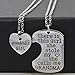Luvalti Grandmas Girl Heart Pendant Necklace - Grandma Family Necklace Set for 2 Christmas Birthday Gift