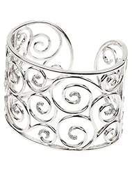 3/8 ct tw Diamond Cuff Bracelet in Sterling Silver