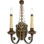 Quoizel EP8702BO Empire 19-Inch Wall Sconce with 2-Lights, Bolivian Bronze