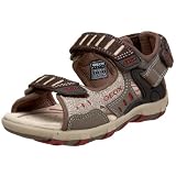 geox Toddler Jr Sandal Elia Sandal,Brown/Red,27 EU (US Toddler 10 M)