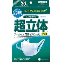 超立体 マスク花粉用 やや大きめ 30枚