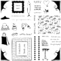 Fiskars 12-89098897 Clear Stamps, Girlfriends