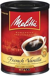 Melitta French Vanilla Medium Roast Ground Coffee, 11.5-Ounce Cans (Pack of 4)