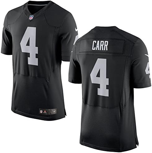 Derek Carr #4 Raiders American Football Jerseys Mens Elite Jerseys Black Large